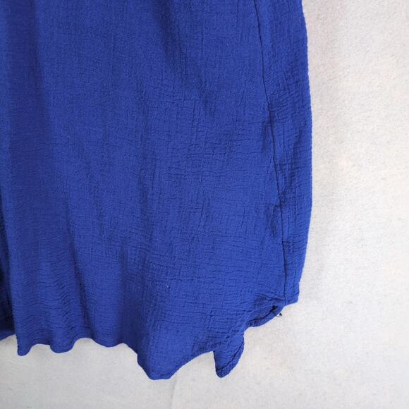 Soft Surroundings Cotton Gauze A-Line Dress Sz PXS Periwinkle Blue V-Neck Casual - Picture 10 of 10